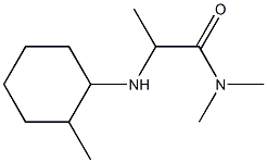 N,N-dimethyl-2-[(2-methylcyclohexyl)amino]propanamide Struktur