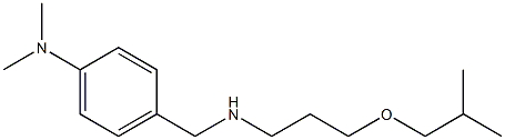 N,N-dimethyl-4-({[3-(2-methylpropoxy)propyl]amino}methyl)aniline Struktur