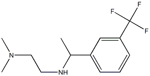 N,N-dimethyl-N'-{1-[3-(trifluoromethyl)phenyl]ethyl}ethane-1,2-diamine Struktur