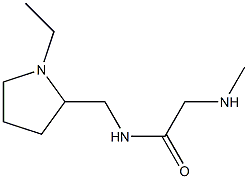 N-[(1-ethylpyrrolidin-2-yl)methyl]-2-(methylamino)acetamide Struktur