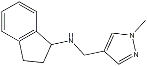 N-[(1-methyl-1H-pyrazol-4-yl)methyl]-2,3-dihydro-1H-inden-1-amine Struktur