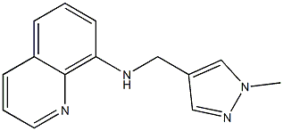 N-[(1-methyl-1H-pyrazol-4-yl)methyl]quinolin-8-amine Struktur