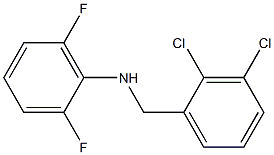 N-[(2,3-dichlorophenyl)methyl]-2,6-difluoroaniline Struktur