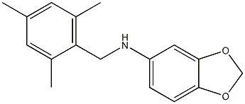 N-[(2,4,6-trimethylphenyl)methyl]-2H-1,3-benzodioxol-5-amine Struktur