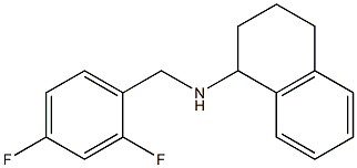 N-[(2,4-difluorophenyl)methyl]-1,2,3,4-tetrahydronaphthalen-1-amine Struktur