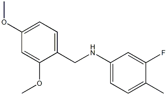 N-[(2,4-dimethoxyphenyl)methyl]-3-fluoro-4-methylaniline Struktur