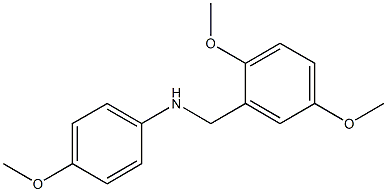 N-[(2,5-dimethoxyphenyl)methyl]-4-methoxyaniline Struktur