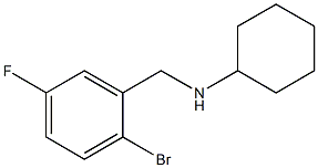 N-[(2-bromo-5-fluorophenyl)methyl]cyclohexanamine Struktur