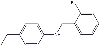 N-[(2-bromophenyl)methyl]-4-ethylaniline Struktur