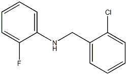 N-[(2-chlorophenyl)methyl]-2-fluoroaniline Struktur