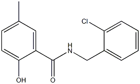 N-[(2-chlorophenyl)methyl]-2-hydroxy-5-methylbenzamide Struktur