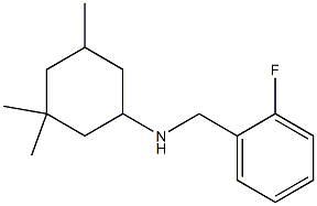 N-[(2-fluorophenyl)methyl]-3,3,5-trimethylcyclohexan-1-amine Struktur