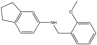 N-[(2-methoxyphenyl)methyl]-2,3-dihydro-1H-inden-5-amine Struktur