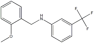 N-[(2-methoxyphenyl)methyl]-3-(trifluoromethyl)aniline Struktur