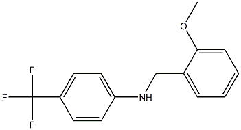 N-[(2-methoxyphenyl)methyl]-4-(trifluoromethyl)aniline Struktur