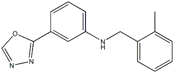 N-[(2-methylphenyl)methyl]-3-(1,3,4-oxadiazol-2-yl)aniline Struktur