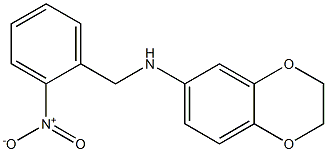 N-[(2-nitrophenyl)methyl]-2,3-dihydro-1,4-benzodioxin-6-amine Struktur