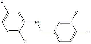 N-[(3,4-dichlorophenyl)methyl]-2,5-difluoroaniline Struktur