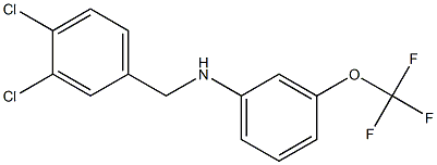 N-[(3,4-dichlorophenyl)methyl]-3-(trifluoromethoxy)aniline Struktur