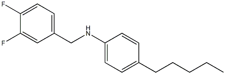 N-[(3,4-difluorophenyl)methyl]-4-pentylaniline Struktur