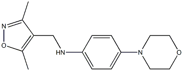 N-[(3,5-dimethyl-1,2-oxazol-4-yl)methyl]-4-(morpholin-4-yl)aniline Struktur