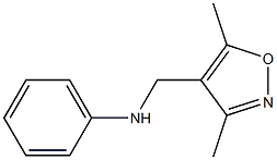 N-[(3,5-dimethyl-1,2-oxazol-4-yl)methyl]aniline Struktur