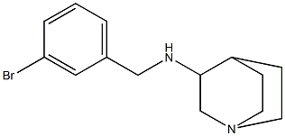 N-[(3-bromophenyl)methyl]-1-azabicyclo[2.2.2]octan-3-amine Struktur