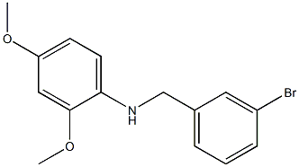 N-[(3-bromophenyl)methyl]-2,4-dimethoxyaniline Struktur