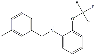 N-[(3-methylphenyl)methyl]-2-(trifluoromethoxy)aniline Struktur