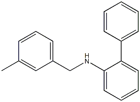 N-[(3-methylphenyl)methyl]-2-phenylaniline Struktur