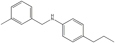 N-[(3-methylphenyl)methyl]-4-propylaniline Struktur