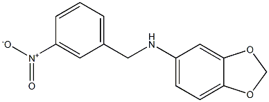 N-[(3-nitrophenyl)methyl]-2H-1,3-benzodioxol-5-amine Struktur