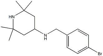 N-[(4-bromophenyl)methyl]-2,2,6,6-tetramethylpiperidin-4-amine Struktur