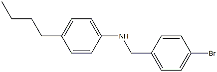 N-[(4-bromophenyl)methyl]-4-butylaniline Struktur