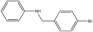 N-[(4-bromophenyl)methyl]aniline Struktur