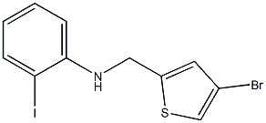 N-[(4-bromothiophen-2-yl)methyl]-2-iodoaniline Struktur