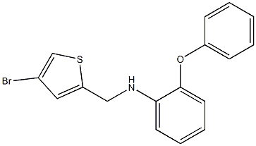 N-[(4-bromothiophen-2-yl)methyl]-2-phenoxyaniline Struktur