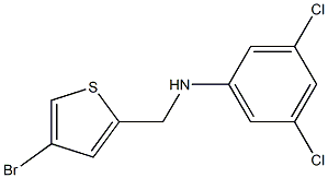 N-[(4-bromothiophen-2-yl)methyl]-3,5-dichloroaniline Struktur