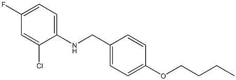 N-[(4-butoxyphenyl)methyl]-2-chloro-4-fluoroaniline Struktur