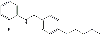 N-[(4-butoxyphenyl)methyl]-2-fluoroaniline Struktur