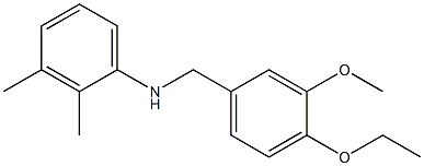 N-[(4-ethoxy-3-methoxyphenyl)methyl]-2,3-dimethylaniline Struktur