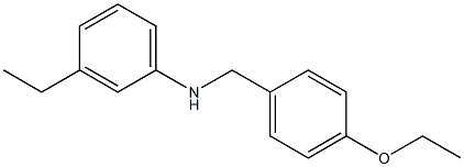 N-[(4-ethoxyphenyl)methyl]-3-ethylaniline Struktur