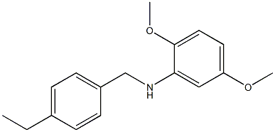 N-[(4-ethylphenyl)methyl]-2,5-dimethoxyaniline Struktur