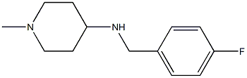 N-[(4-fluorophenyl)methyl]-1-methylpiperidin-4-amine Struktur