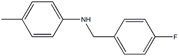 N-[(4-fluorophenyl)methyl]-4-methylaniline Struktur