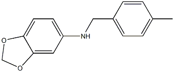 N-[(4-methylphenyl)methyl]-2H-1,3-benzodioxol-5-amine Struktur