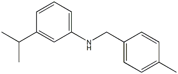 N-[(4-methylphenyl)methyl]-3-(propan-2-yl)aniline Struktur