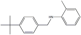 N-[(4-tert-butylphenyl)methyl]-2-methylaniline Struktur