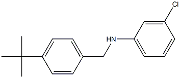 N-[(4-tert-butylphenyl)methyl]-3-chloroaniline Struktur