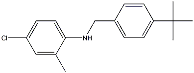 N-[(4-tert-butylphenyl)methyl]-4-chloro-2-methylaniline Struktur